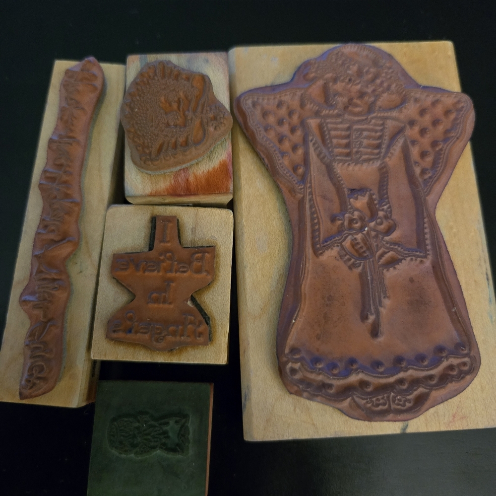 NWT Angel Rubber Stamp Set - Picture 2 of 3
